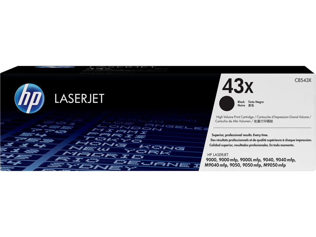 HP HP C8543X 43X High Yield Black Toner Cartridge (genuine brands) — product photo