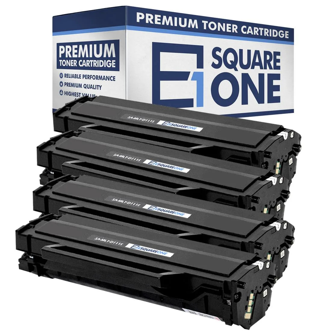 eSquareOne eSquareOne S1-SM-D111S-04 Toner Cartridge 4-Pack Black MLT-D111S — product photo