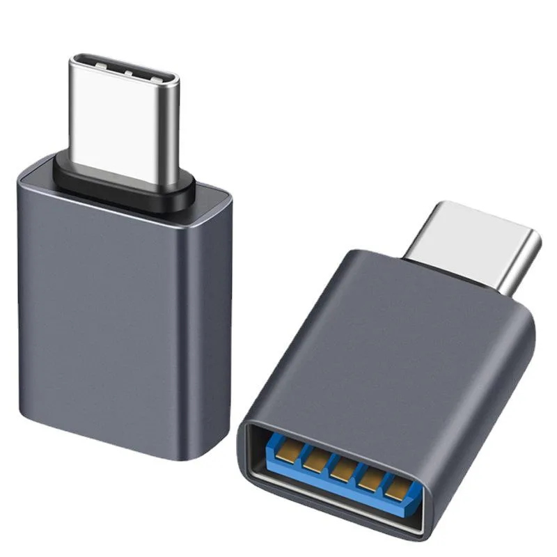 Corn Electronics Corn Electronics USB-C to USB-A adapter 10 Gbps black grey 2 pack — product photo