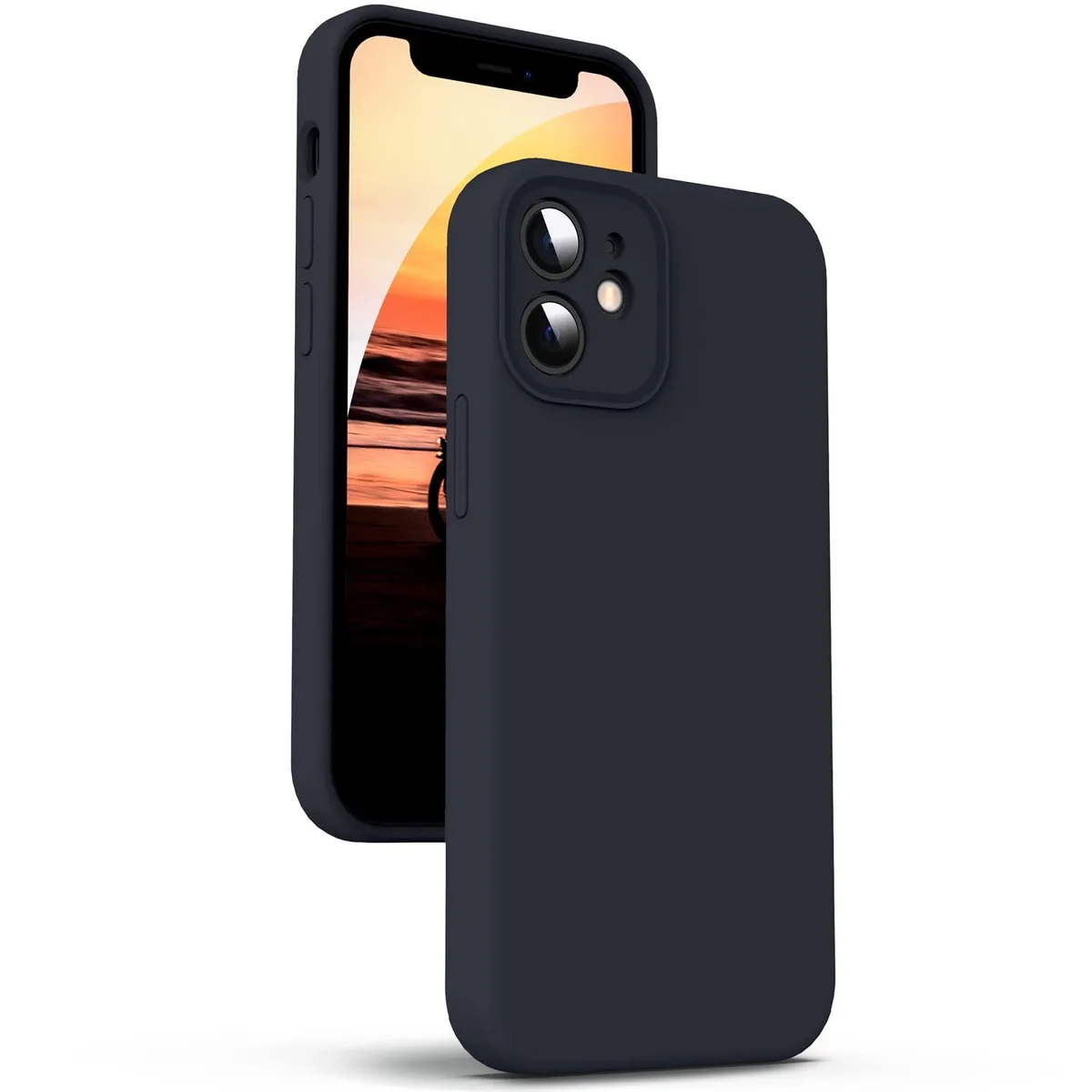  Supdeal SD-IP12-LS-Black Liquid Silicone Case for iPhone 12 6.1" Black — product photo