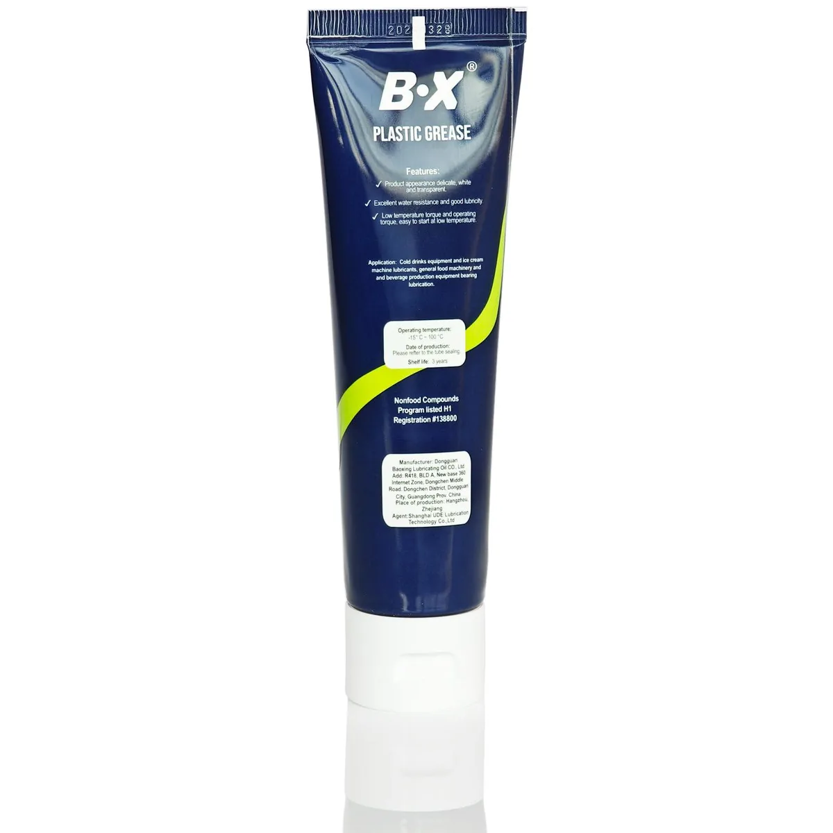  BX Food Grade Grease 2.8 oz NSF H1 Water-Resistant -15°C to 100°C — product photo