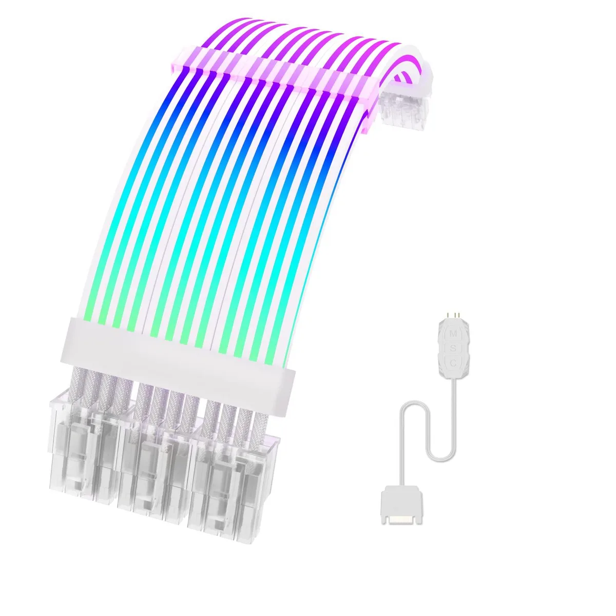 Vszerda Vszerda RGB 8 Pin PCIE Cable 3 x 8Pin (6+2) White Style — product photo