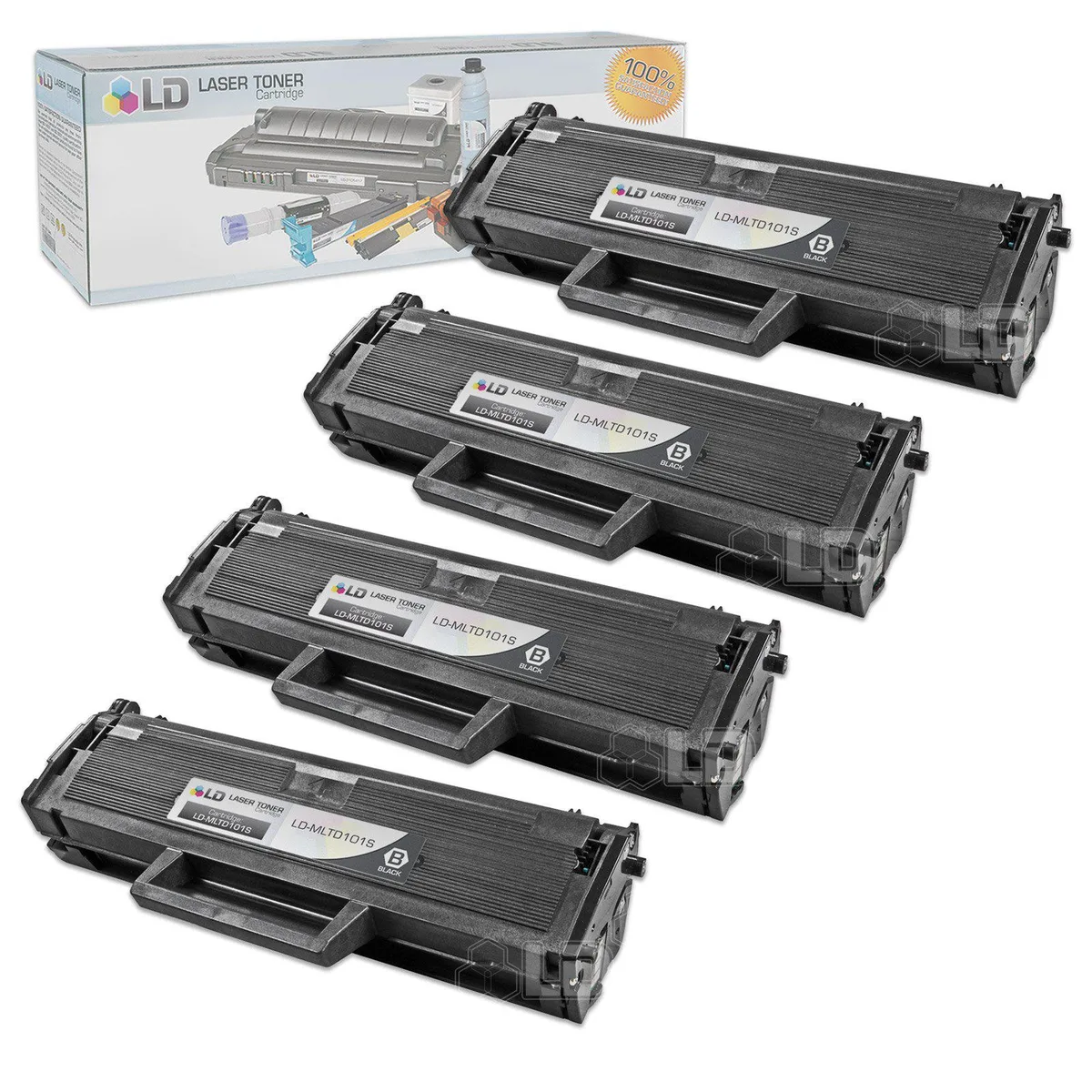 SAMSUNG SAMSUNG MLT-D101S Compatible Black Toner Cartridge 4-Pack — product photo