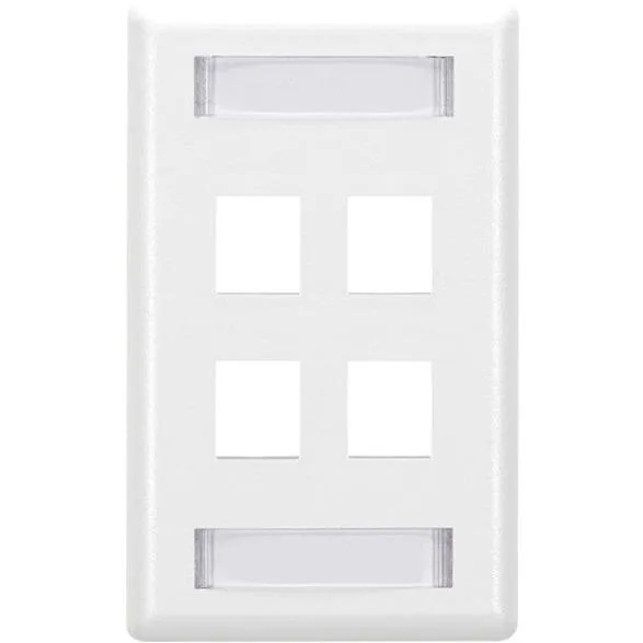  Black Box 4-Socket GigaStation2 Network Faceplate — product photo
