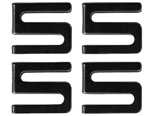 Alera Alera SW59SHBL Wire Shelving S Hooks Metal Black 4 Pack office furniture — product photo