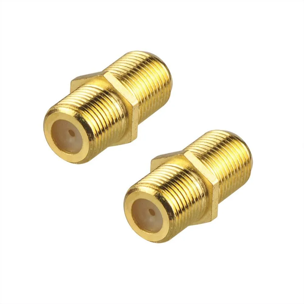 Vszerda Vszerda RG6 F-Type Gold Plated Female-to-Female Coaxial Adapter 2 Pack — product photo