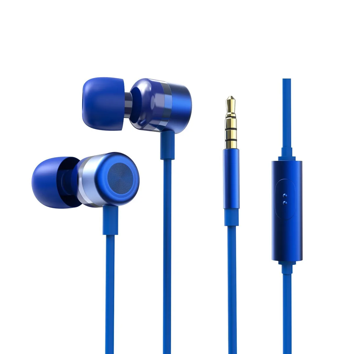No Sew No Sew EP-06 Wired Earbuds Blue 10mm 3.5mm 1.5m 6 Tips — product photo