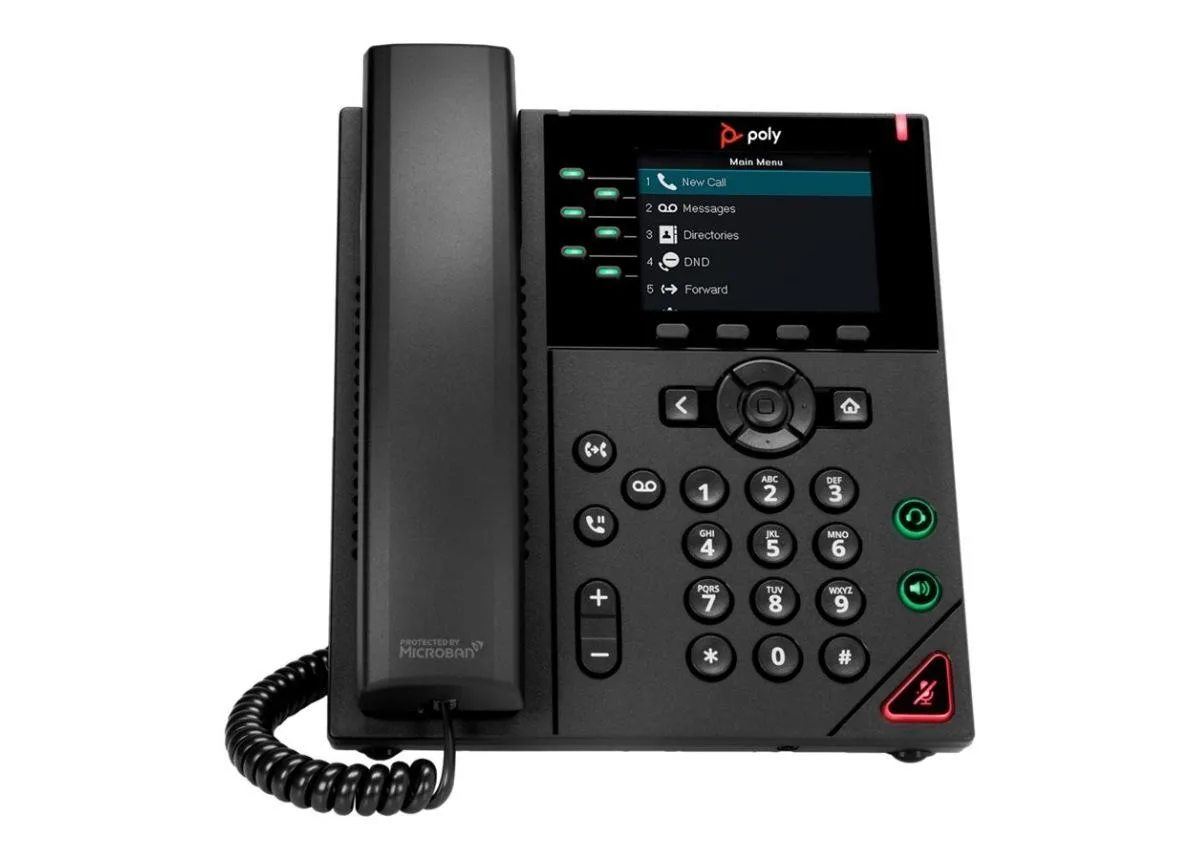 HP HP Poly VVX 350 89B69AA 6-line VoIP Phone Black — product photo