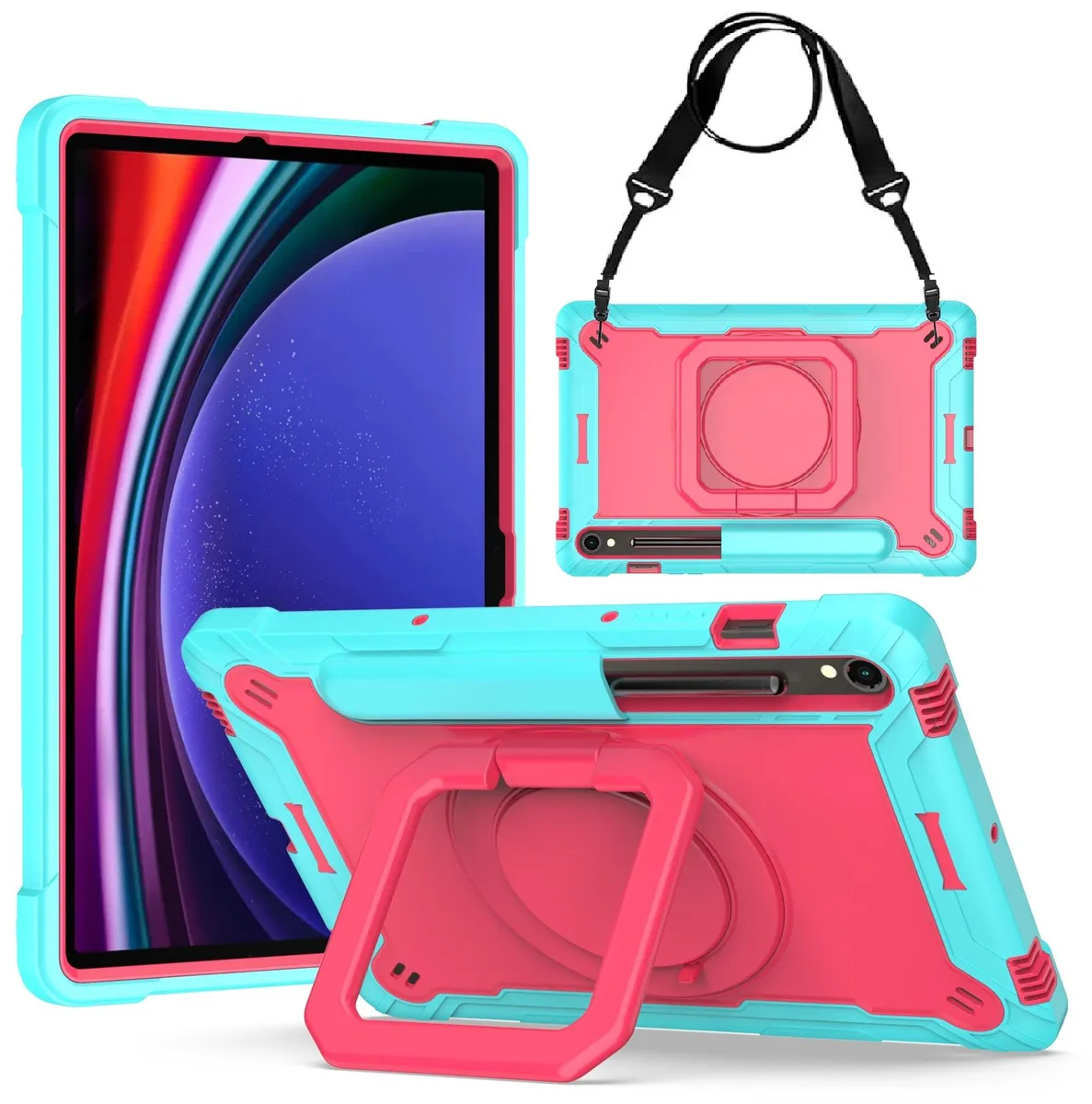 anicestore anicestore SM-X620 laptop case for Samsung Galaxy Tab S10 FE+ 13.1 inch 2025 Cyan/Pink — product photo