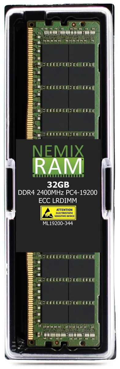 NEMIX RAM NEMIX RAM 32GB DDR4 2400 4Rx4 CL17 1.2V ECC LRDIMM 288-Pin memory upgrade — product photo