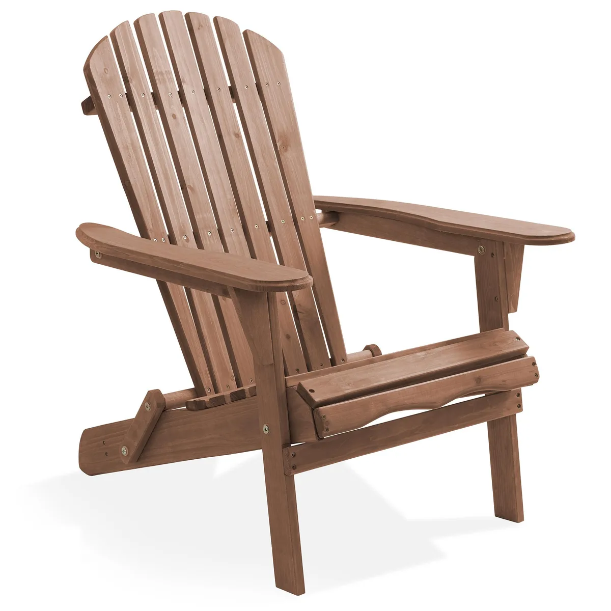 Casafield Casafield Folding Adirondack Chair, Cedar, Espresso — product photo