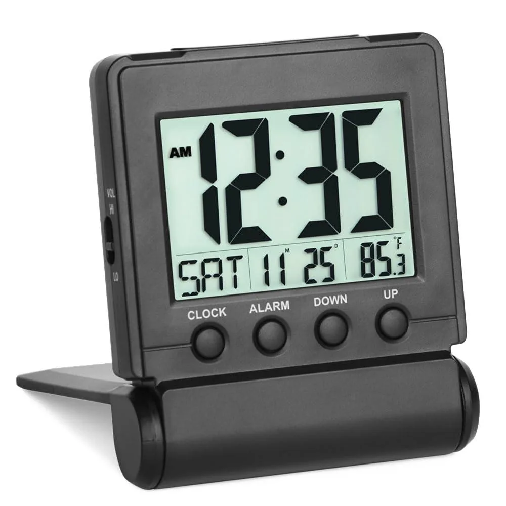 Emerson FG-T20 Folding Digital Alarm Clock White — product photo