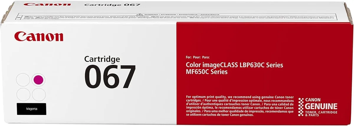 Canon Canon 067 Magenta Toner Cartridge 1250 Pages 5100C001 — product photo