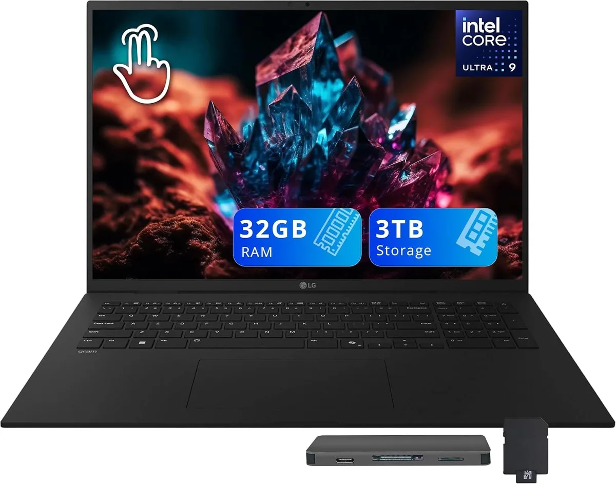 LG Electronics LG Gram 17 WQXGA Touch Intel Core Ultra 9 288V 32GB DDR5 2TB SSD business laptop — product photo