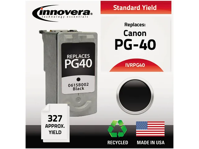 Innovera Innovera IVRPG40 Black Ink Cartridge (327 pages) — product photo