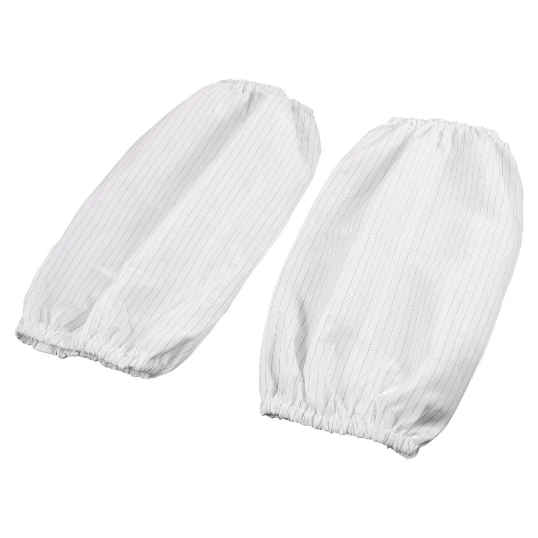 Unique-Bargains Unique-Bargains 10.6" White Black Stripe Terylene Oversleeves 2 Pcs — product photo