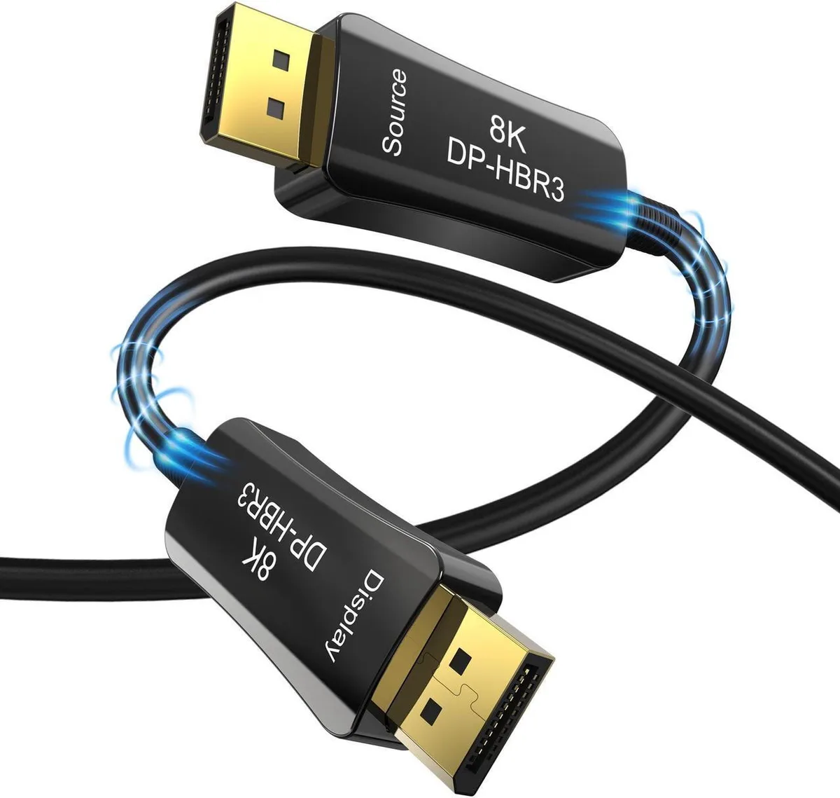 Aomoproing Aomoproing Fiber DisplayPort Cable 100ft DP 1.4 32.4Gbps 8K@60Hz 4K@144Hz — product photo