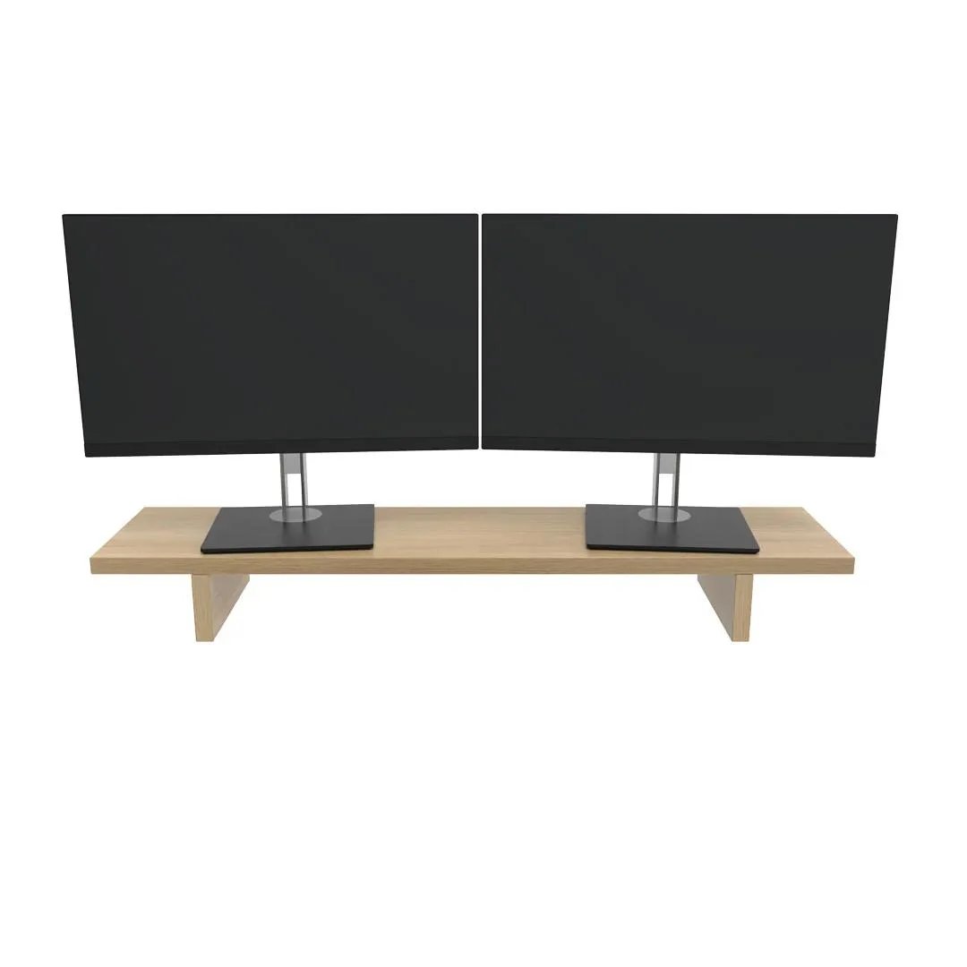 Desky Desky Minimal Monitor Stand Teak 41.3in 110.2lb — product photo