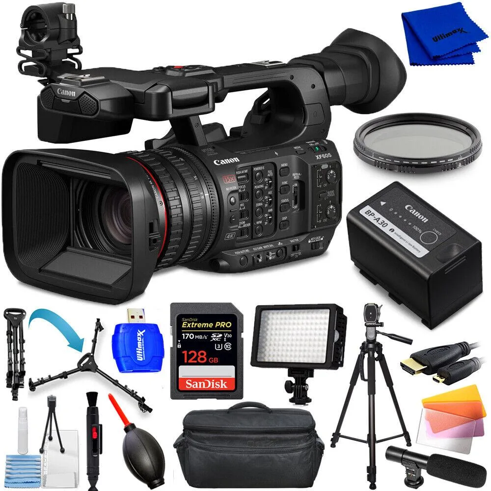 Canon International Canon XF605 14PC Accessory Bundle professional camcorder — product photo