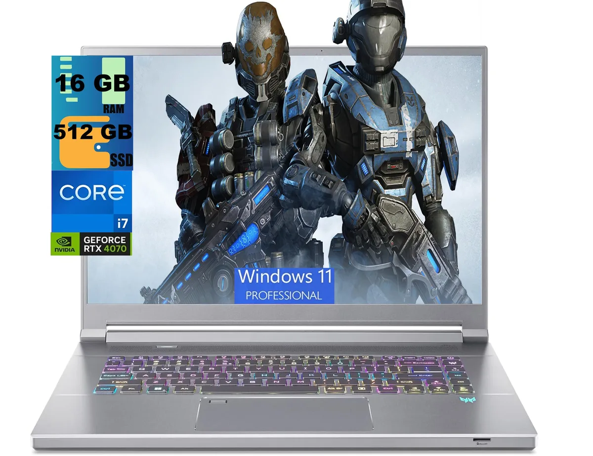 Acer America Acer Predator Triton 16 gaming laptop i7-13700H RTX 4070 16GB 512GB 16" 240Hz Windows 11 Pro — product photo
