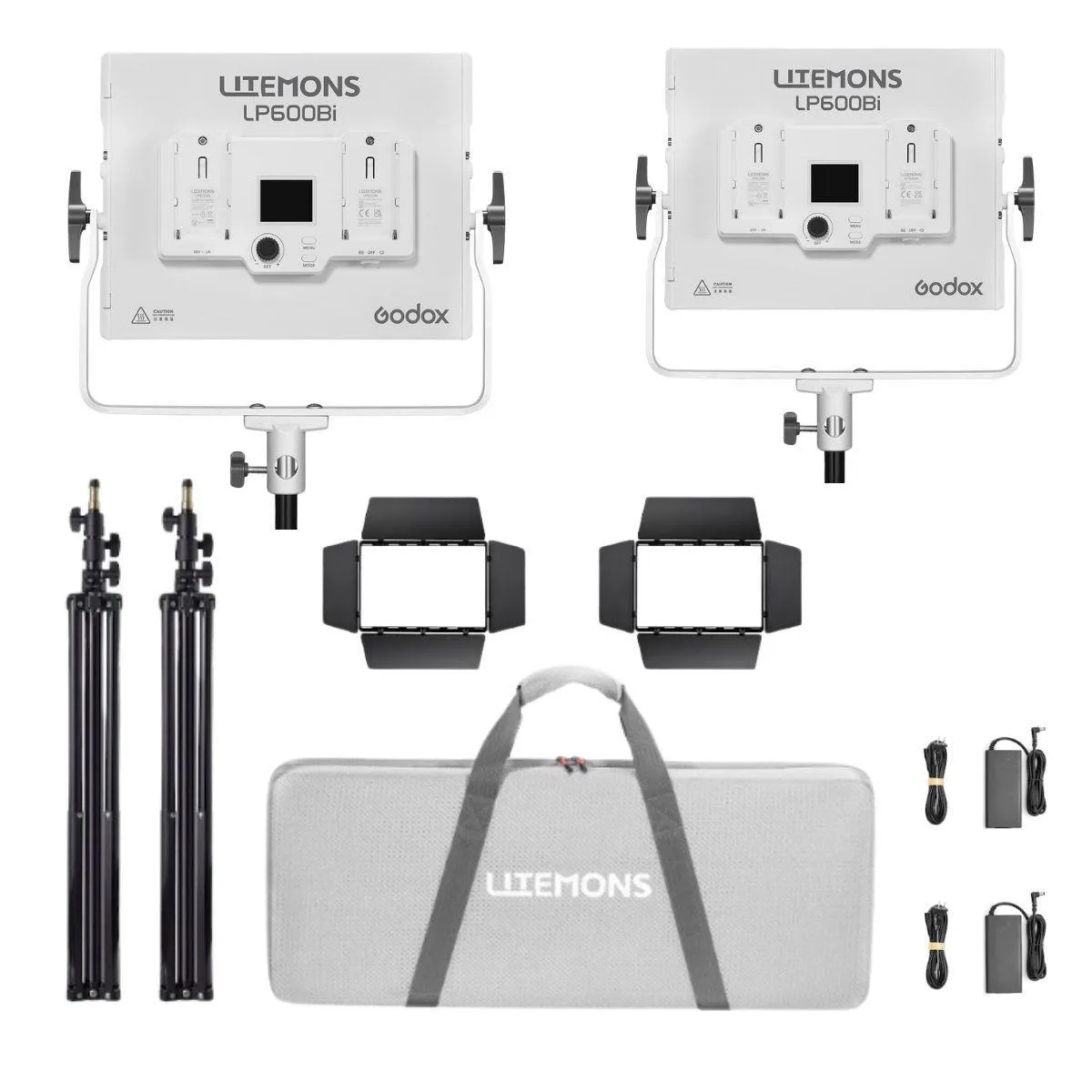 Godox Photo Equipment Co. Ltd Godox Litemons LP600Bi 60W bi-color 2-light panel kit — product photo