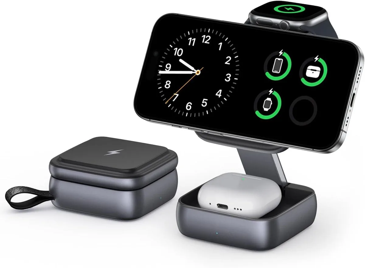 Luisport Luisport 3-in-1 Foldable MagSafe Wireless Charger — product photo