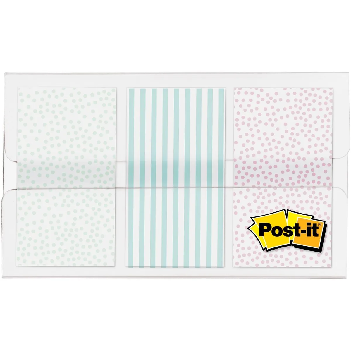 Pack of 60 pastel gradient Post-it flags in dispenser, 0.94 inch wide