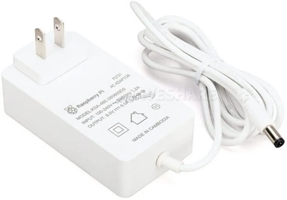 myVolts myVolts Raspberry Pi Build HAT Power Supply 48W 8V 6A DC2.1 — product photo