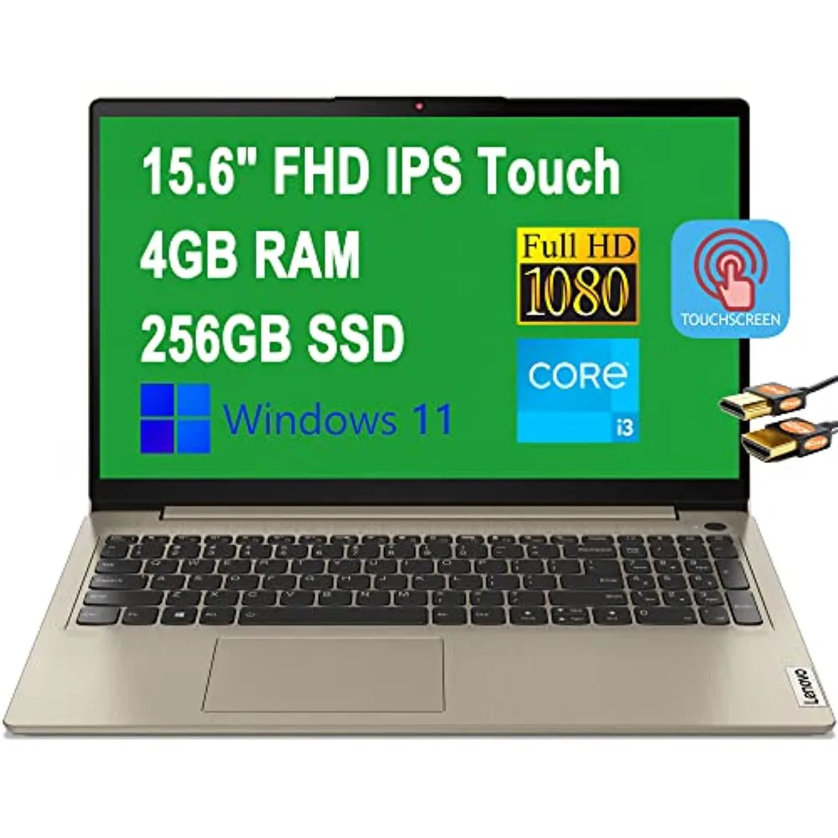 Lenovo Lenovo IdeaPad 3i 15 laptop i3-1115G4 4GB 256GB 15.6" touchscreen — product photo