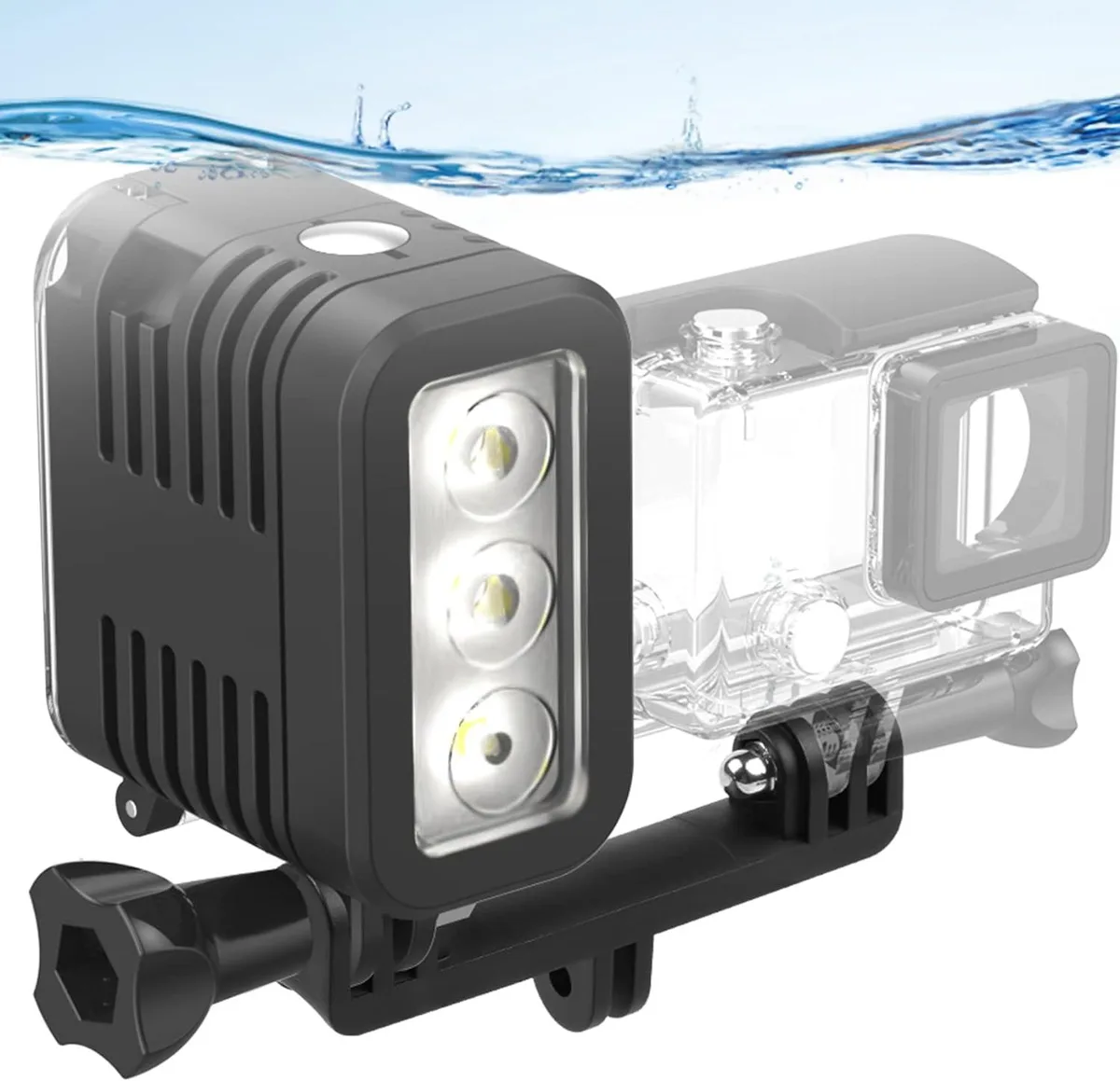 BONAEVER BONAEVER Diving Light 300 Lumens 45m Waterproof Black — product photo