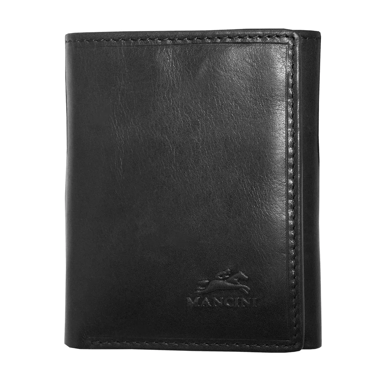 Mancini Leather Goods Mancini Leather Goods Boulder RFID Trifold Wallet Black — product photo