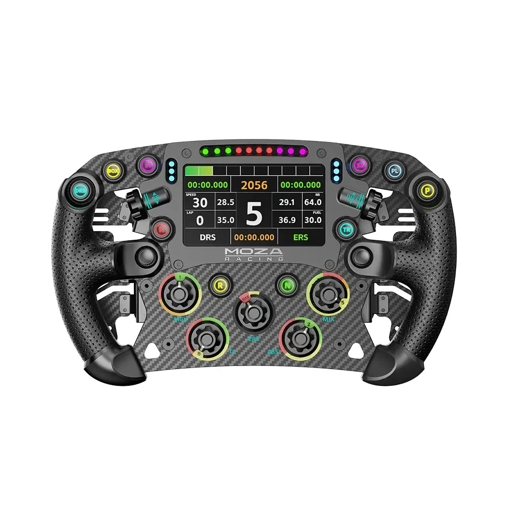 Moza Moza RS068 FSR2 Formula Wheel 280mm 4.3in touchscreen 6-paddle — product photo
