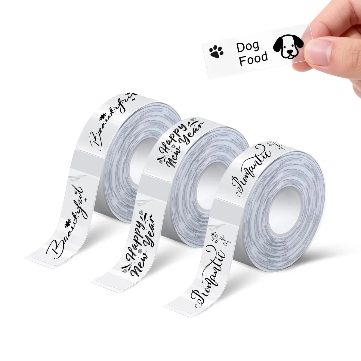 XenGro T-AHP05-P Transparent Label Tape 14mm x 40mm — product photo