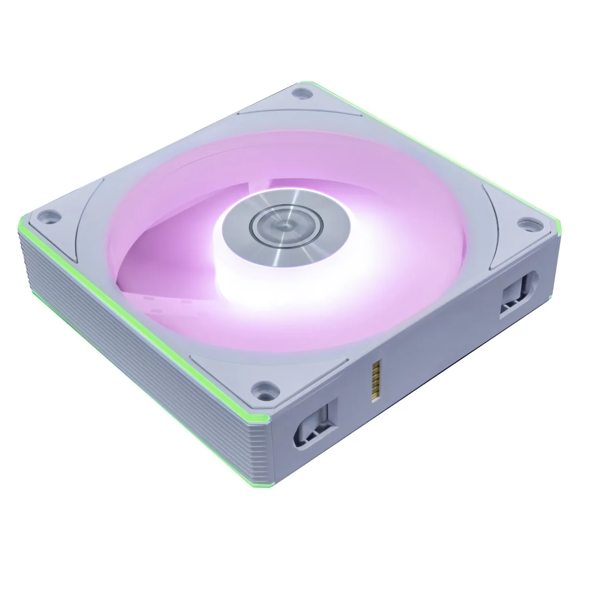 Lian Li Lian Li UNI Fan CL120 ARGB PWM 120mm 28mm White Reverse Blade Single Pack — product photo