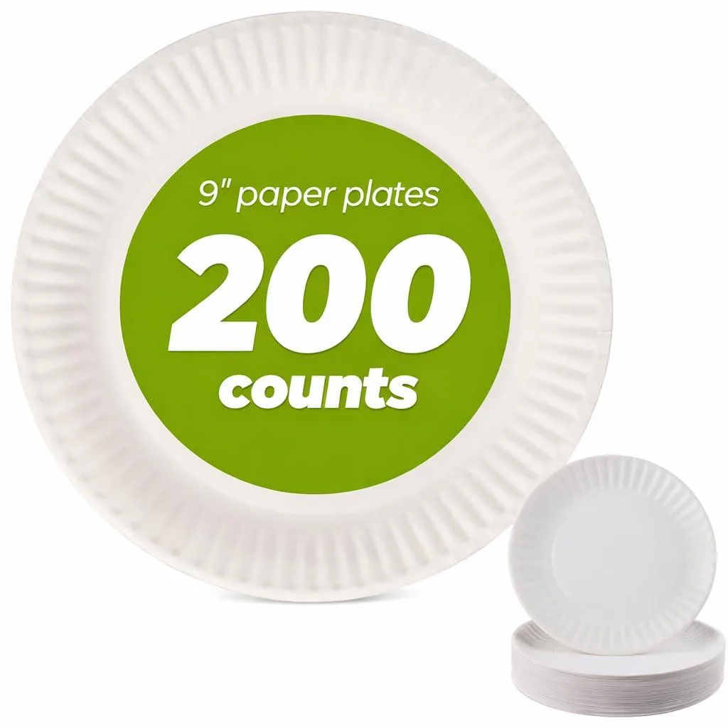 White rectangular plastic plate with solid finish