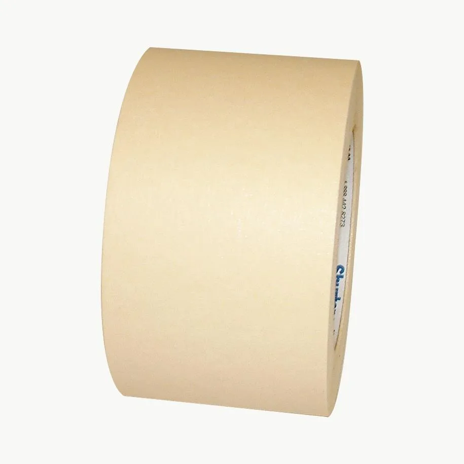 Beige paper masking tape roll, 72mm wide, 60 yards long
