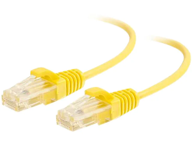 Cables To Go Cables To Go 01173 Cat6 Slim Network Ethernet Cable Yellow 7 ft 28AWG — product photo
