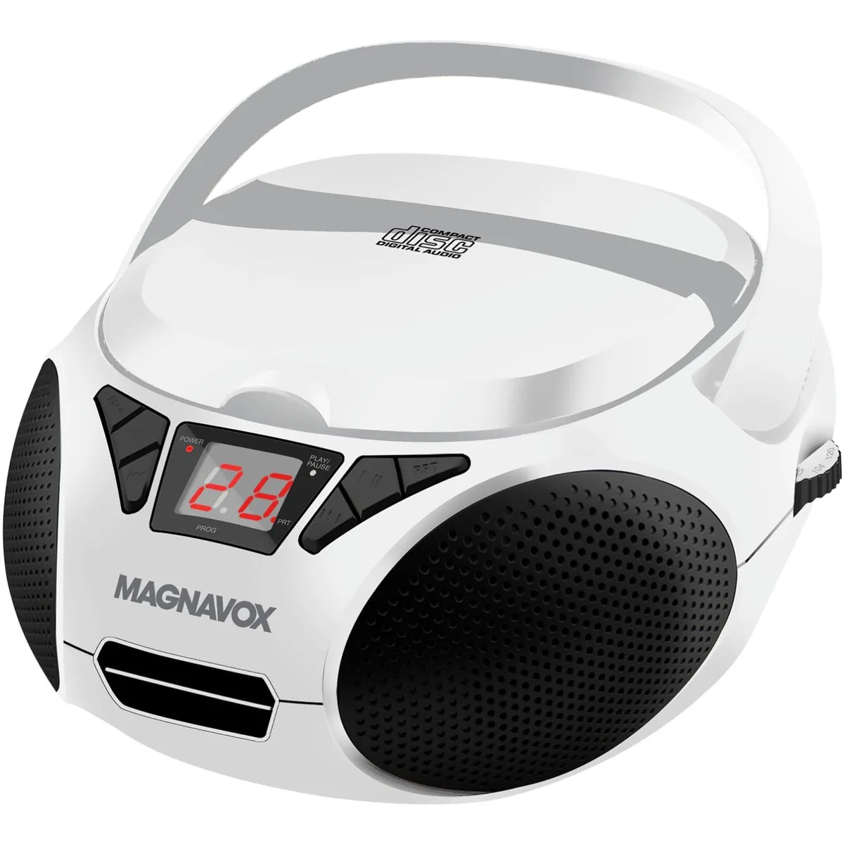  Magnavox MD6924WH CD boombox White 2×0.8W AM/FM aux — product photo