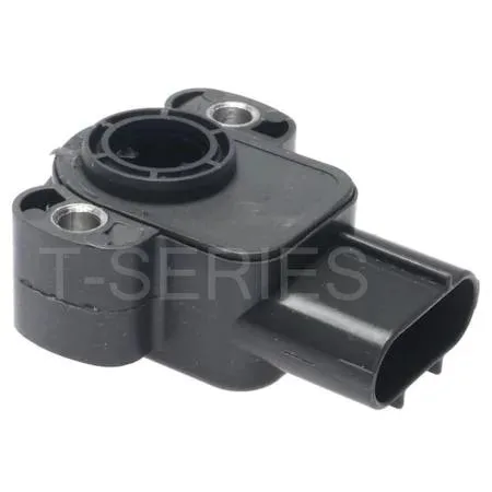Small rectangular sensor with transparent housing and electrical connector