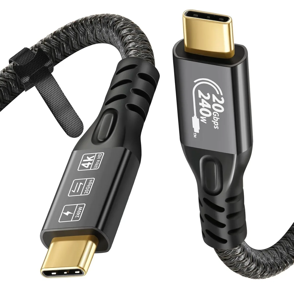 BUCIER BUCIER USB C Cable 3.2 Gen 2X2 20Gbps 240W PD 3.1 4K@60Hz 2m — product photo