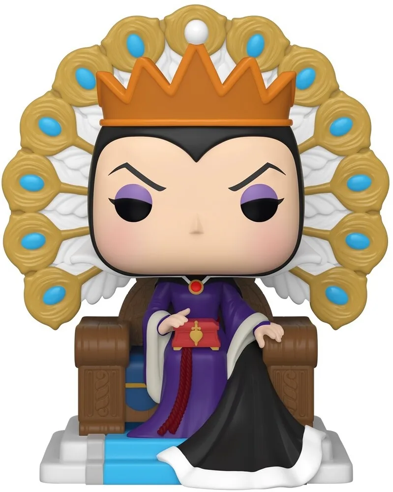 Funko Pop Deluxe vinyl Evil Queen seated on ornate throne