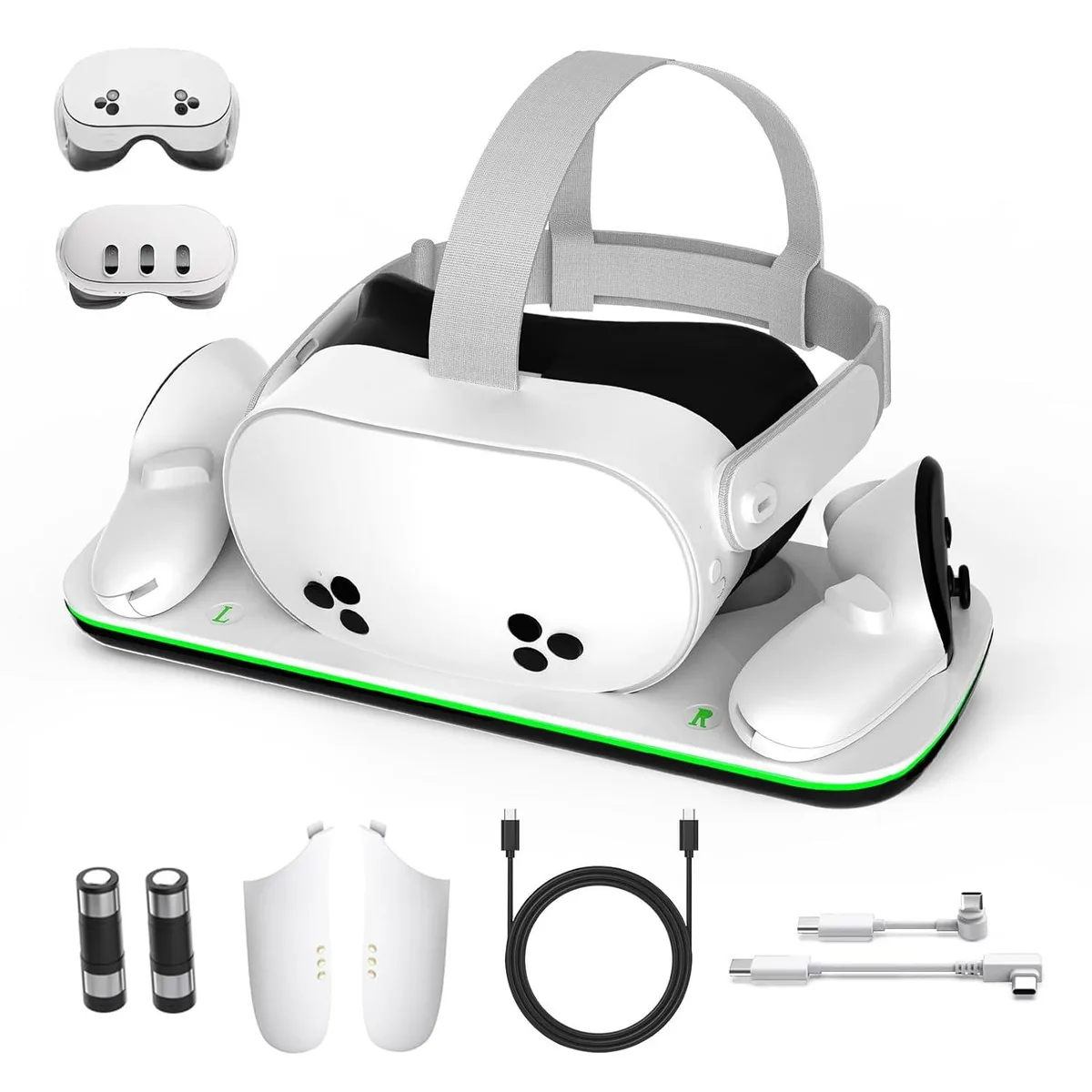 IHDAPP IHDAPP TY-3868 VR Accessory Charging Dock for Quest 3/3S with 1850mAh Batteries — product photo