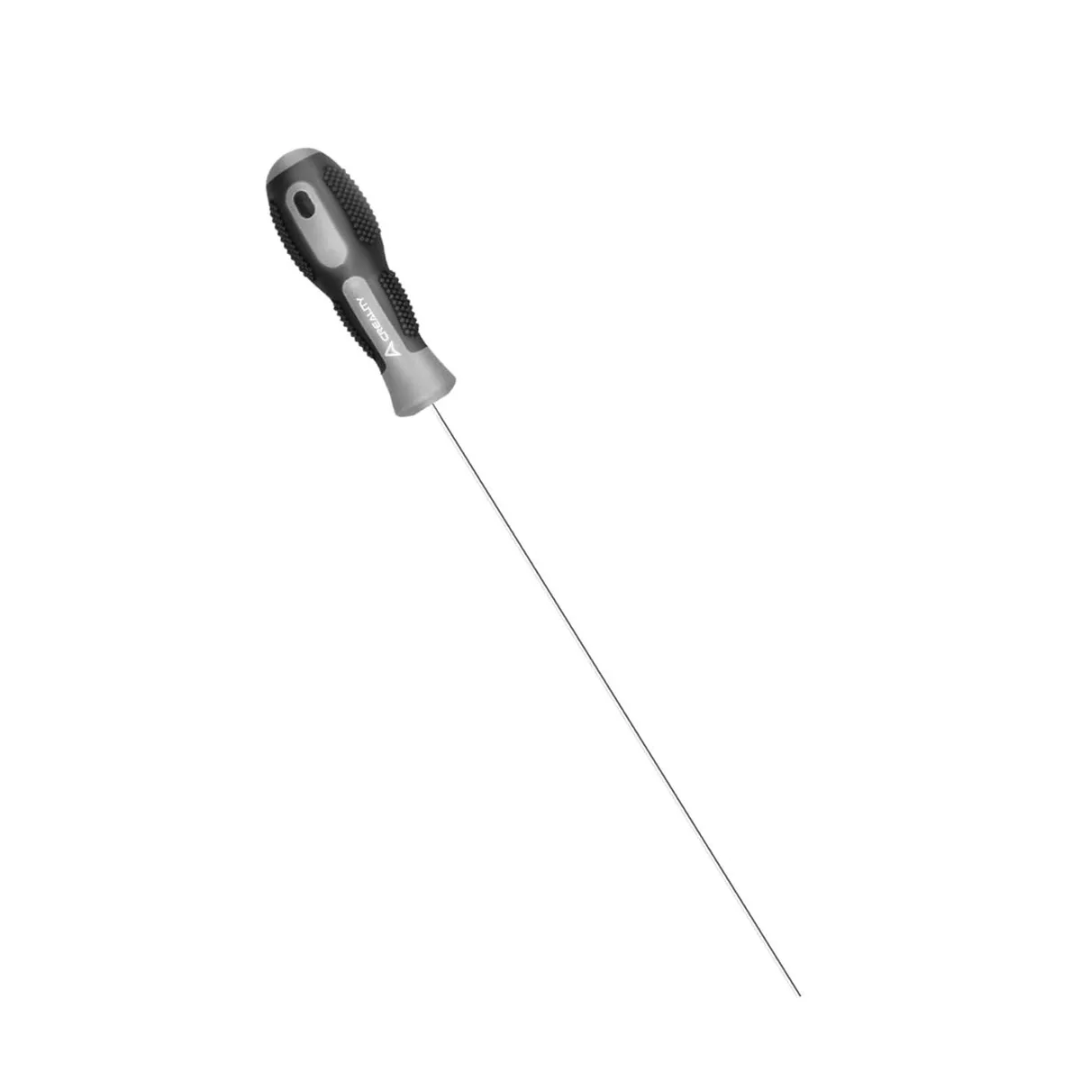 A 210 mm steel needle with a 1.5 mm arrow tip and soft rubber grip
