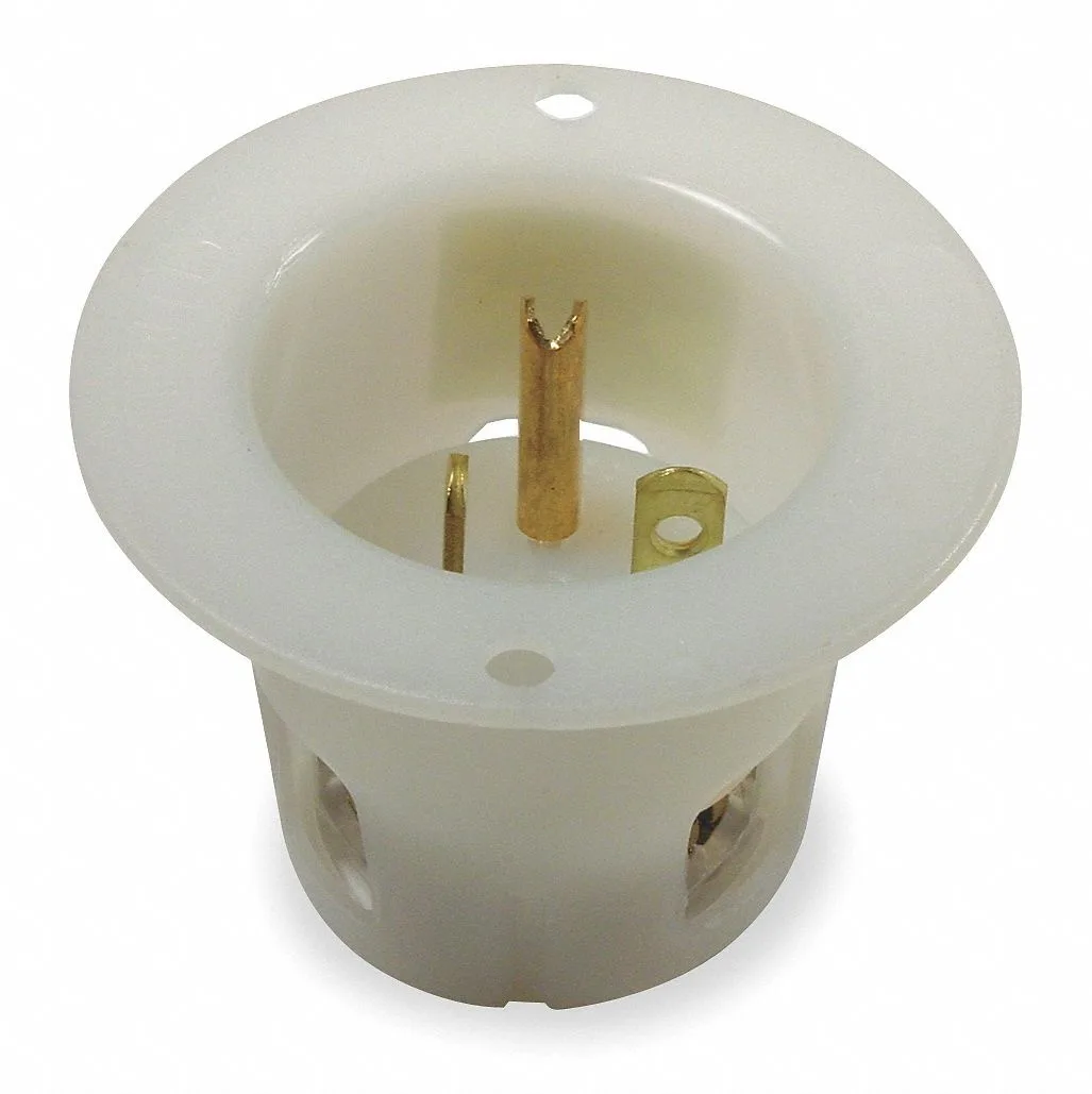 Hubbell Incorporated Hubbell Incorporated HBL5478C Flanged Inlet 20A 250V AC 2-Pole 3-Wire — product photo