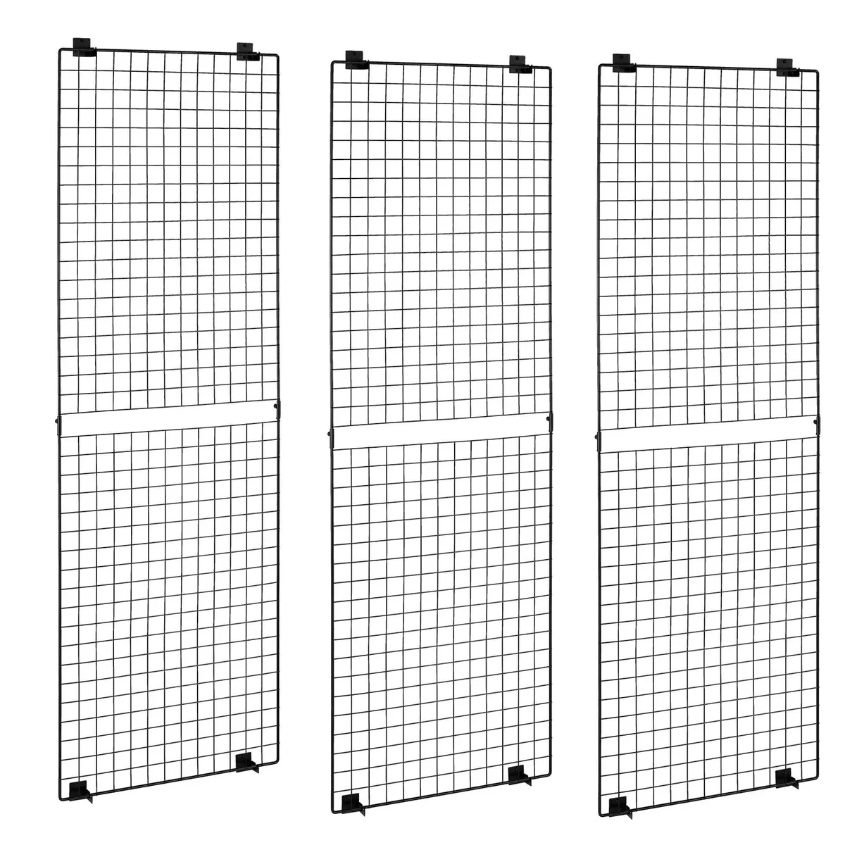 VEVOR VEVOR 3-Pack Grid Wall Panels 24x72in Black Carbon Steel — product photo