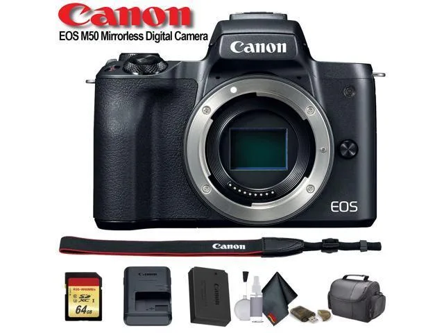 Canon International Canon International EOS M50 Mirrorless Camera Starter Bundle 64 GB — product photo