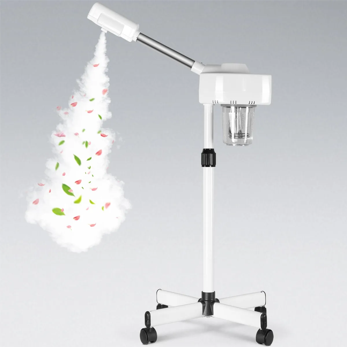  Nova Microdermabrasion Professional Facial Steamer Ionic Ozone on Wheels White — product photo