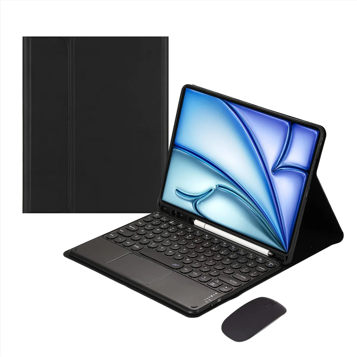 Timoom Timoom Keyboard Case with Mouse for iPad Air 11" 2024/2025 & 10.9" 2020/2022, Black — product photo