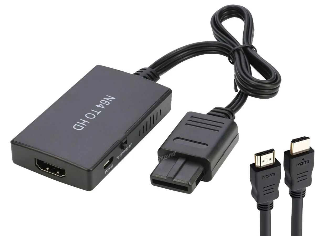 iXever iXever N64 to HDMI Converter Adapter Cable 1080p 720p — product photo