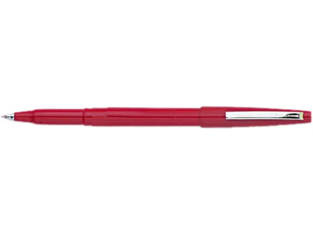 Pentel of America, Ltd. Pentel of America, Ltd. R100B Rolling Writer Roller Ball Pen Red Medium Dozen — product photo